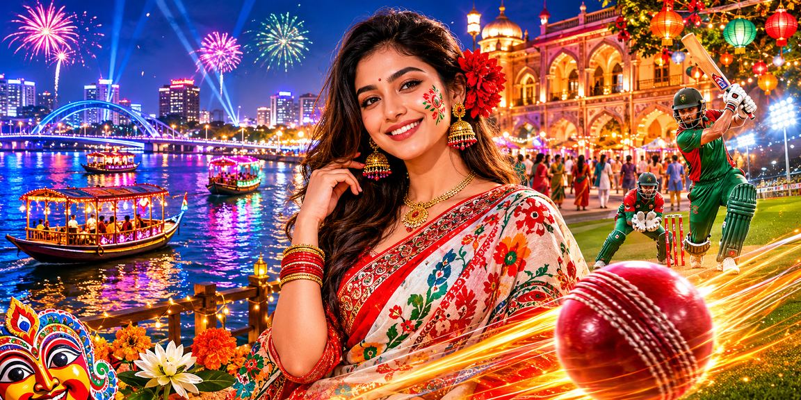 ঢাকায় পহেলা বৈশাখে ac65 গেমস প্ল্যাটফর্ম ব্যবহার করছেন একজন তরুণ