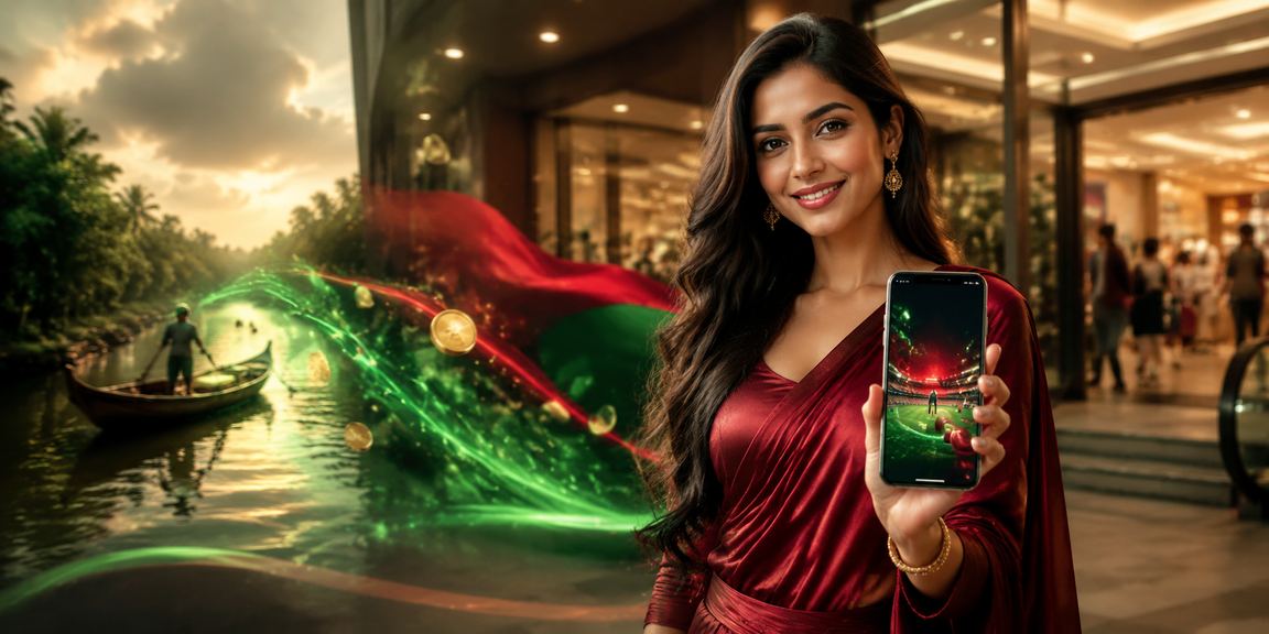 সুন্দরবনের পটভূমিতে ক্রিকেট বেটিং লাল সবুজ থিম